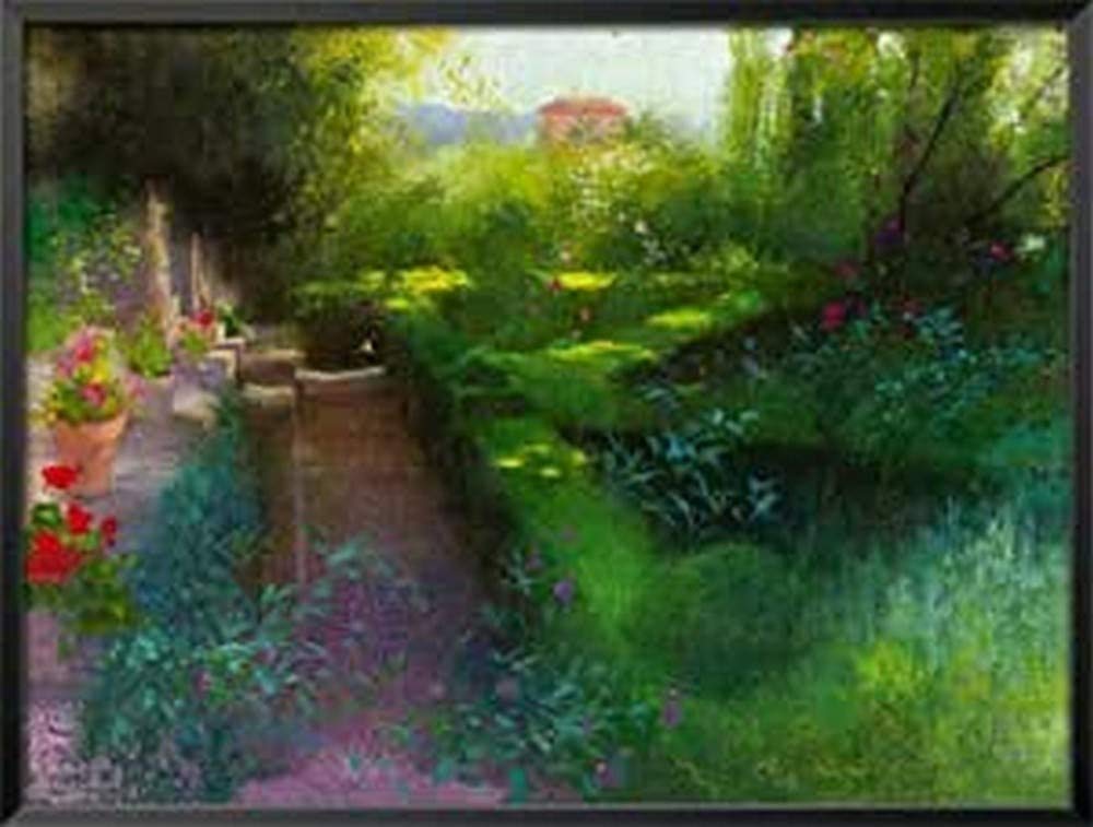 International Graphics - Framed art print - Ángeles, Cereceda Martínez - ''Granada XXV''- 41 x 31 cm - Frame Color: Black - Series ATHOS