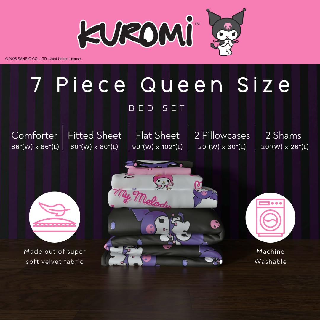 Amazon｜フランコ サンリオ クロミ & マイメロディ 寝具 7点 スーパー