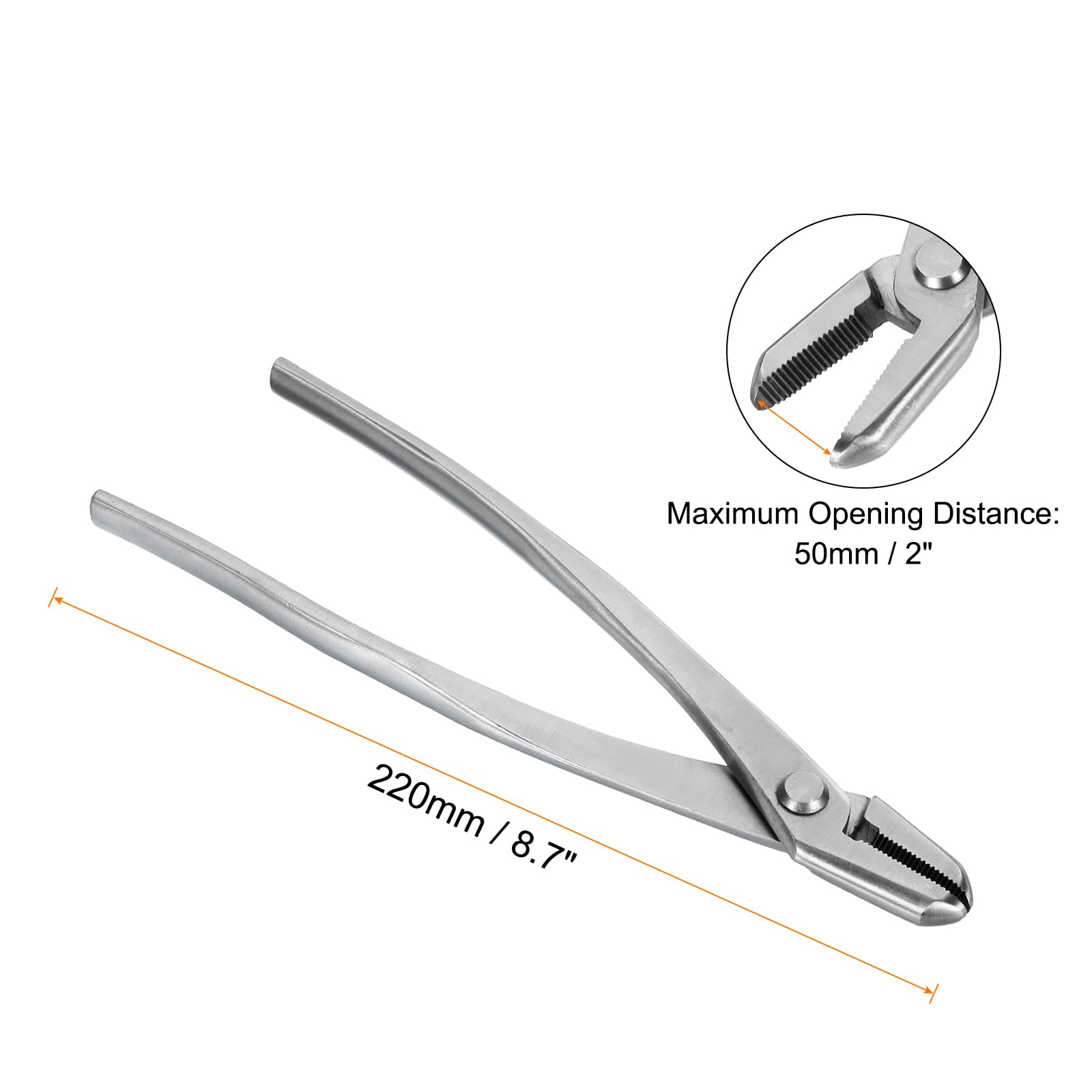 QUARKZMAN Alicates Jin para Bonsái de 8.7 pulgadas 220mm Herramienta de Bonsái Alicates de Alambre Cortador de Ramas Podadora de Jardinería para Cortar Ramas, Plata