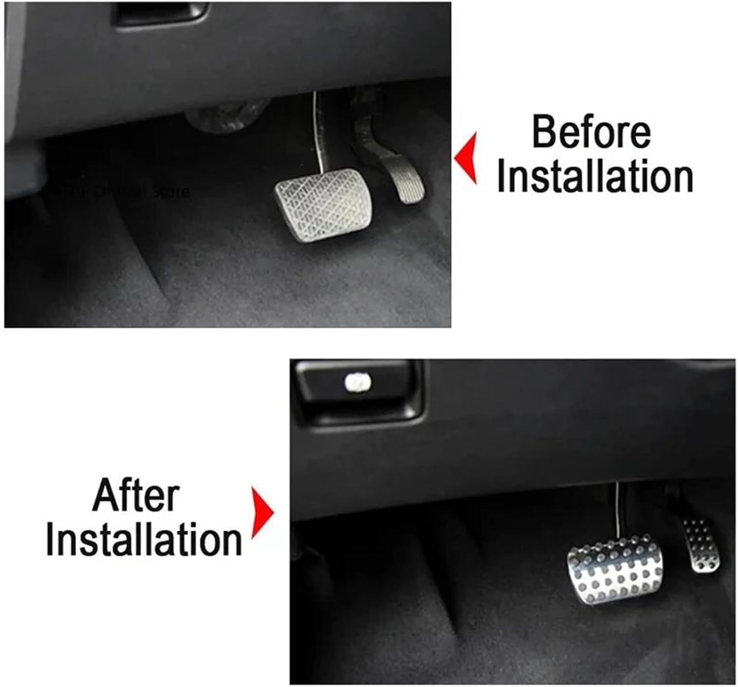 Replacement Kit Stainless Steel Car Foot Pad for Benz V-Class W447 2003~2022 Vito W639 447 Brake No Drilling Restfoot Pedal(Style1)