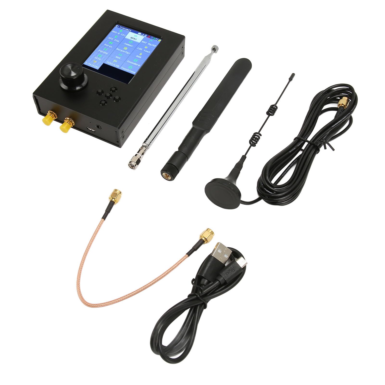 SDR-Funkempfänger, voll funktionsfähiger H2-SDR-Funkempfänger, 1 MHz bis 6 GHz TXCO-Software-Funkempfänger, 3,2-Zoll-LCD-Software-Funkempfänger für PortaPack