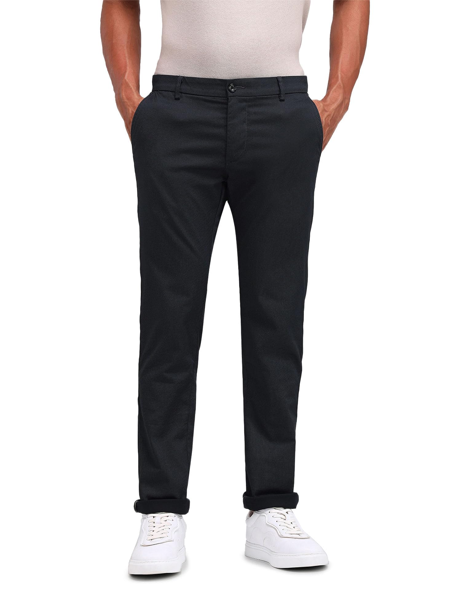 arrow sports Arrow Sport Men's Slim Casual Pants (ASAITR2420_Charcoal-picture-27
