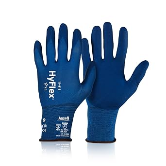 Ansell HyFlex 11-818 Mechanical Protection Gloves - S, Blue (Pack of 1)