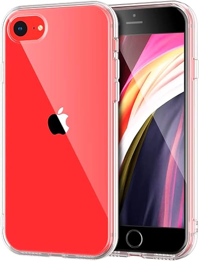 CEDO iPhone 7/8/ SE/SE 2 Clear Case | Soft Flexible Slim-Fit | Full Body 360 Protection Shock Proof TPU Back Cover (Transp...
