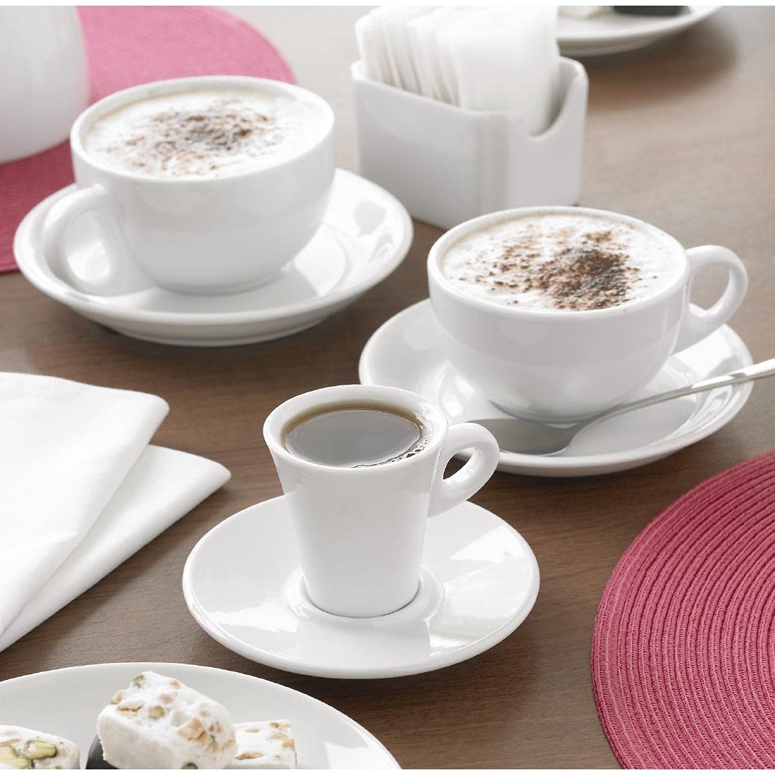 Olympia CB465 espresso piattino, bianco (confezione da 12)