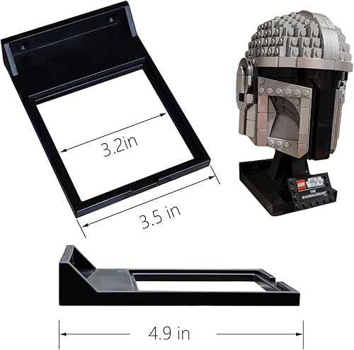 Miniatura 7 de TEYOUYI 2 piezas de soporte de pared para Lego Star Wars casco compatible con todos los cascos estándar Lego Muestra tus cascos Regalo para