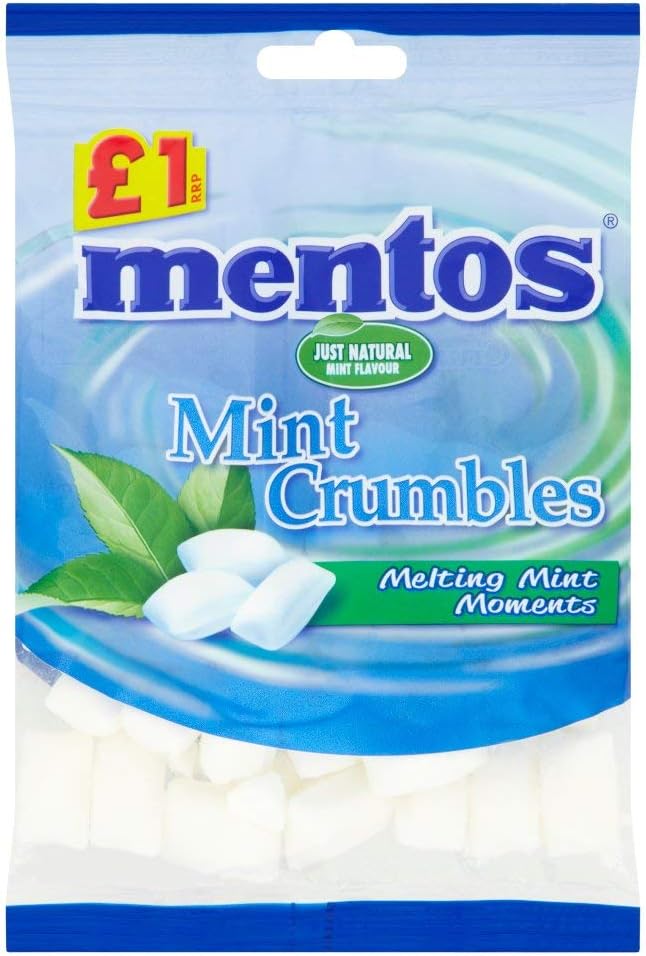 Mentos Mint Crumbles PM £1 ( 150 Grams x 12 in a case )mentos Amazon