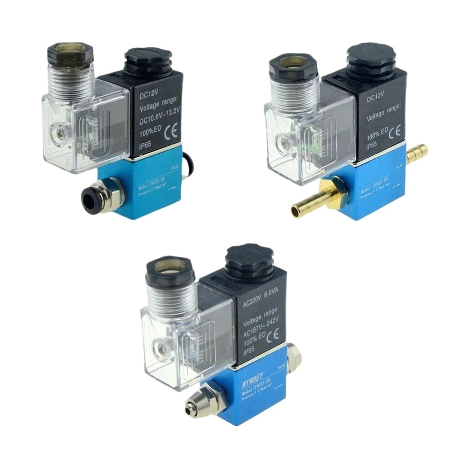 Électrovanne pneumatique 2V025-08 évite surchauffe compresseur