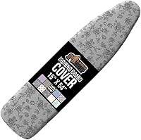 Vista 26 de GORILLA GRIP The Original - Funda y almohadilla para tabla de planchar, revestimiento de silicona, acolchado grueso resistente a quemaduras, fundas