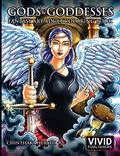 Télécharger Gods & Goddesses - Fantasy Art Adult Coloring Book PDF