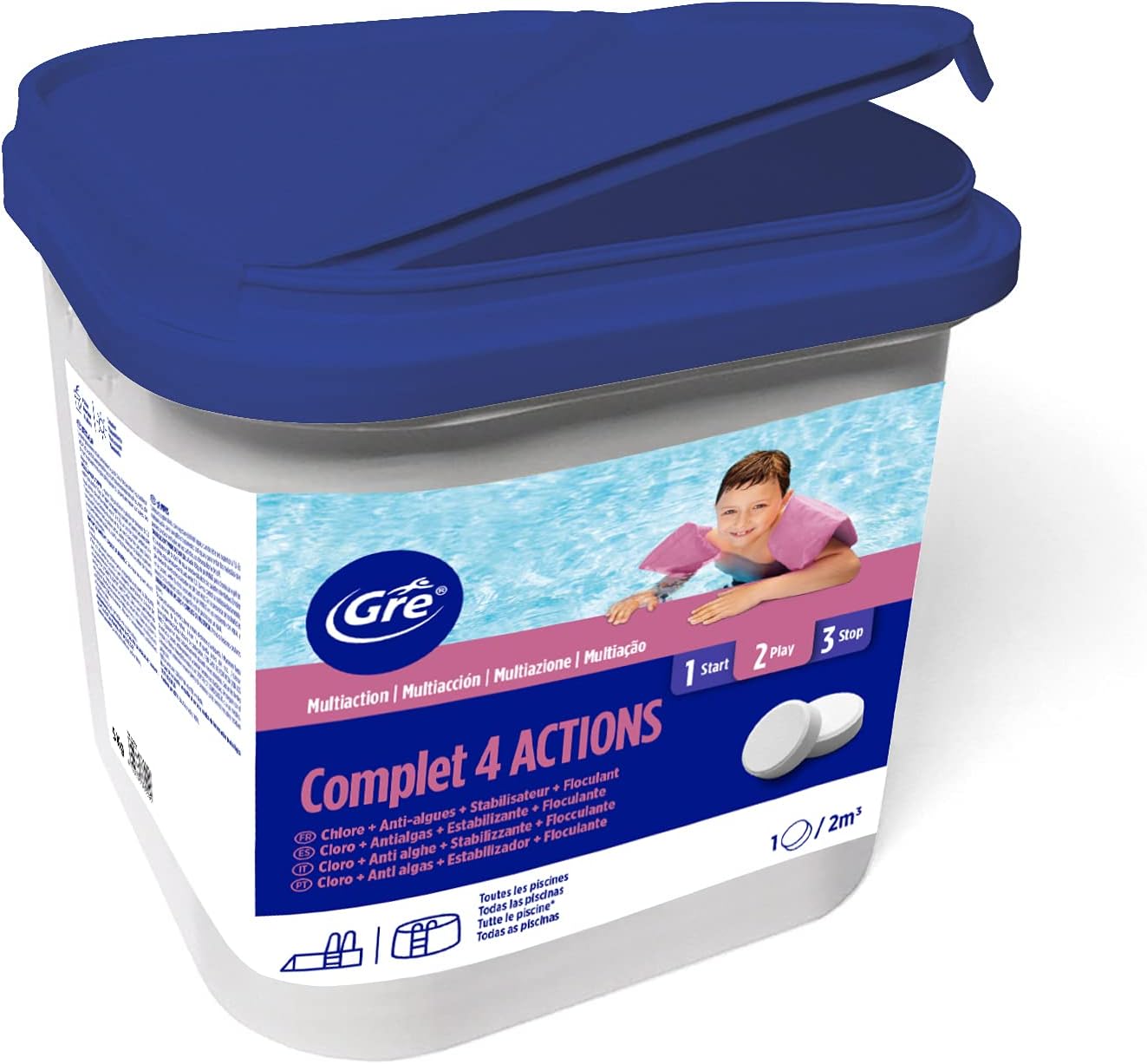 Cloro in Pastiglie al 90 % da 200 gr - Elemento Acqua