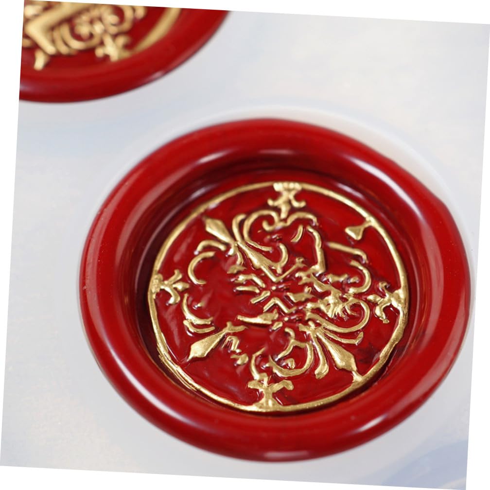 Creative 16-Cavity Silicone Wax Seal Stamp Mold for DIY Crafts Vintage Envelope Sealing for Wax Sealing Practice for Handmade Projects