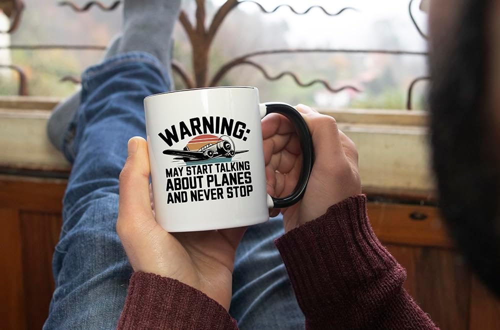 Casitika Aviation Gifts. Funny pilot gifts. Mug for Flight Instructors and Aviation Lovers. 11 oz Ceramic Cup, Great for Birthdays, Flight School Graduation, and Pilot Appreciation. (Warning) - Image 2