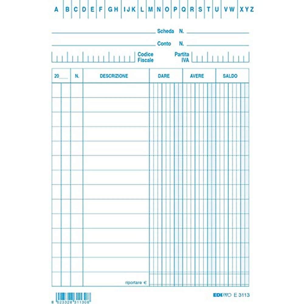 EDIPRO - E3113BL - 100 Cards give/Have/Balance Blue f.to 10,5x15