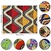 African Ankara Print Fat Quarters Fabric Bundles - 8 Pcs, 50cm/19.7in x 40cm/15.7in Cotton Polyester Quilting Fabric for Sewing Projects