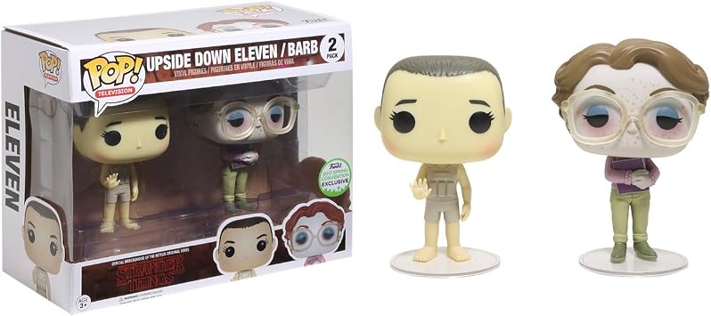 Pack 2 Figures Pop! Stranger Things Upside Down Eleven & Barb ECCC 2017 Exclusive