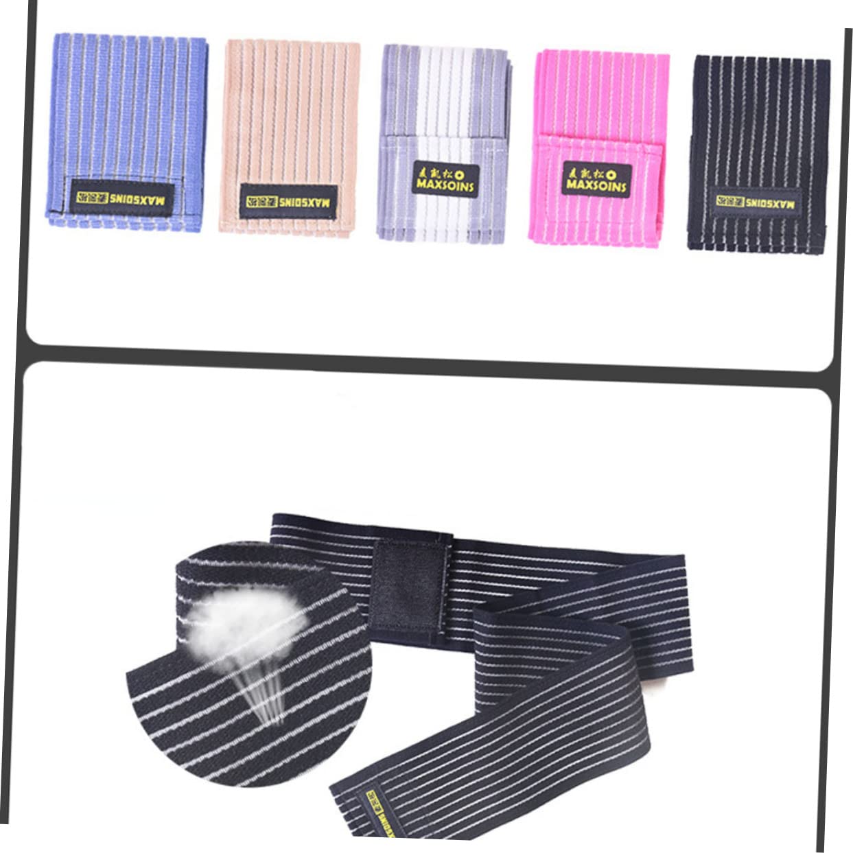 FOMIYES Adjustable Sports Ankle Brace for Fitness and Basketball Breathable Compression Bandage for Ankle Support Injury Protection