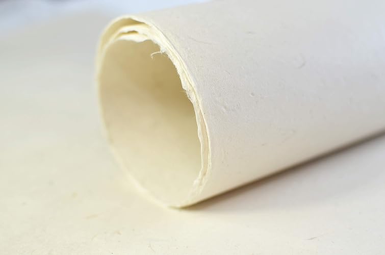 Kathmandu Valley Co. Sustainable Wrapping Paper Handmade from Extra-Thick Tree-Free Lokta Paper. Reusable Gift Wrap 10 Sheets 20x30 inches. Made in Nepal. (Natural Epic)