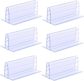 6Pcs Sneeze Guard Holder Classification Board Table Rack for Supermarkets Offices and Retail Spaces for Menu Display and Product Categorization