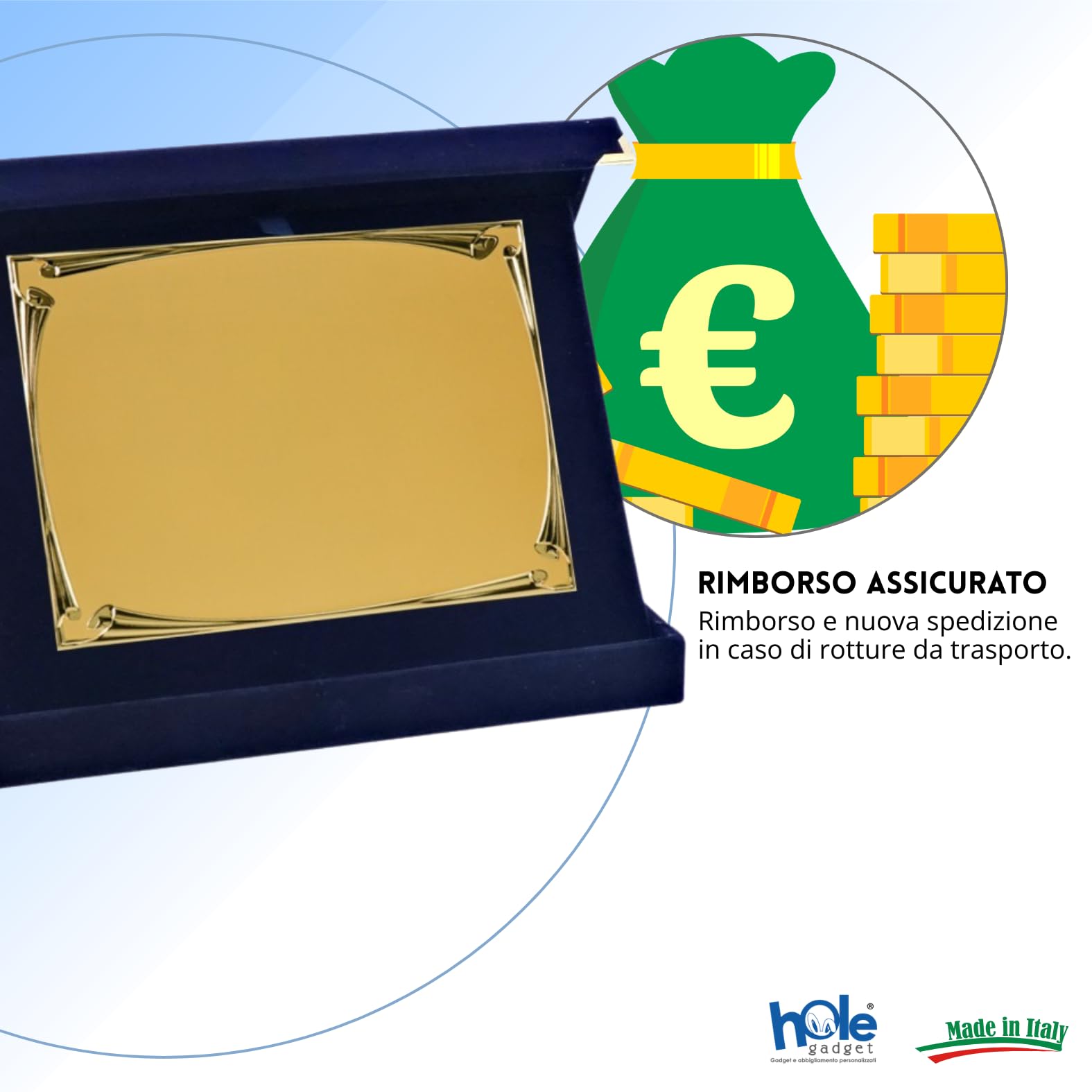 Targa Personalizzata Idea Regalo per Premiazioni, Pensionamento, Compleanno, Laurea, Riconoscimento e Partecipazione in Metallo con Cofanetto (19.75.26)