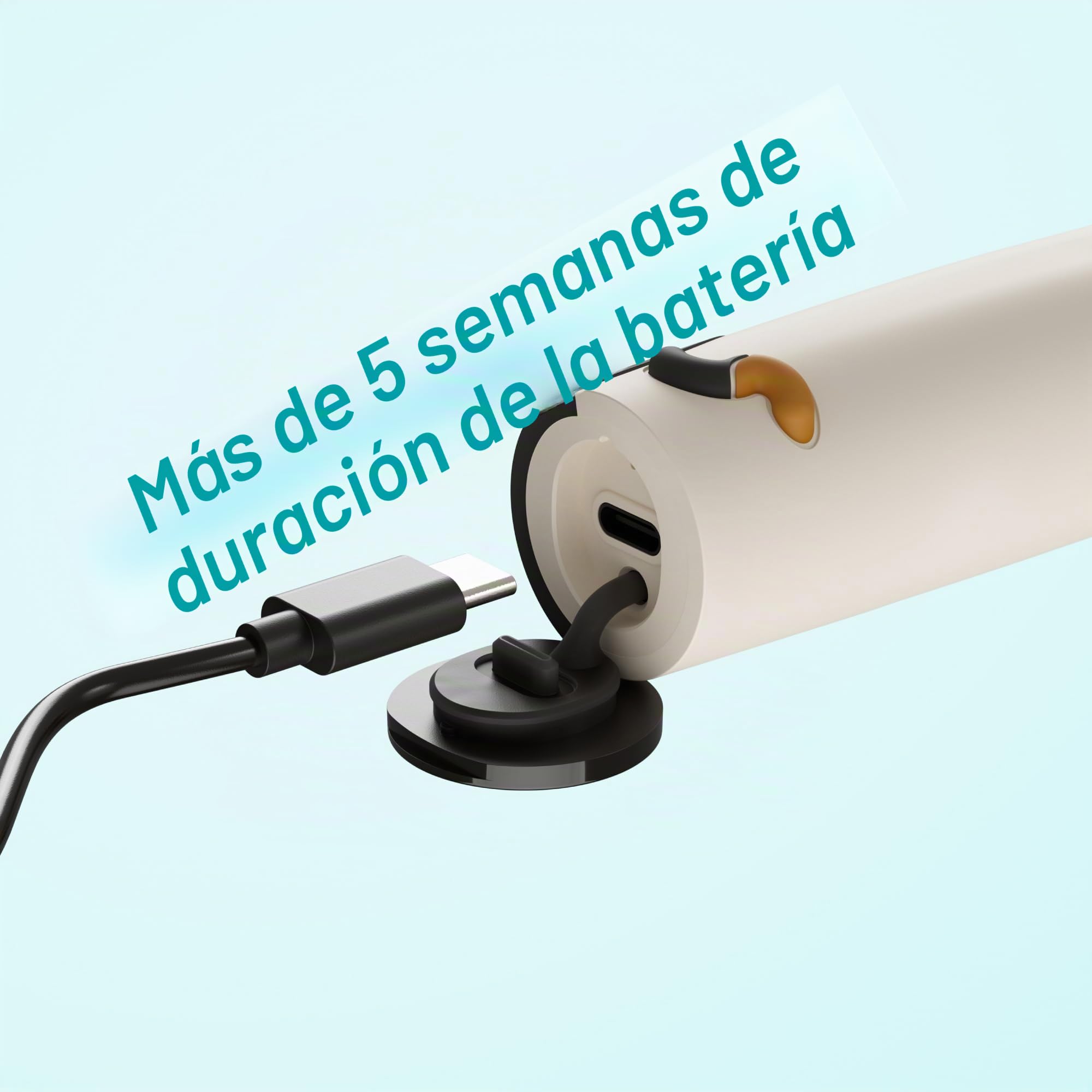 Ordo Squishmallows - Cepillo de dientes eléctrico, cepillos de dientes sónicos para niños, recargable, 3 modos de cepillado, más de 5 semanas de duración de la batería, cabezal de cepillo adicional