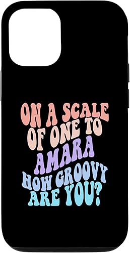 iPhone 1212 Pro AMARA Cute Retro Girls Groovy AMARA Personalized Name Case