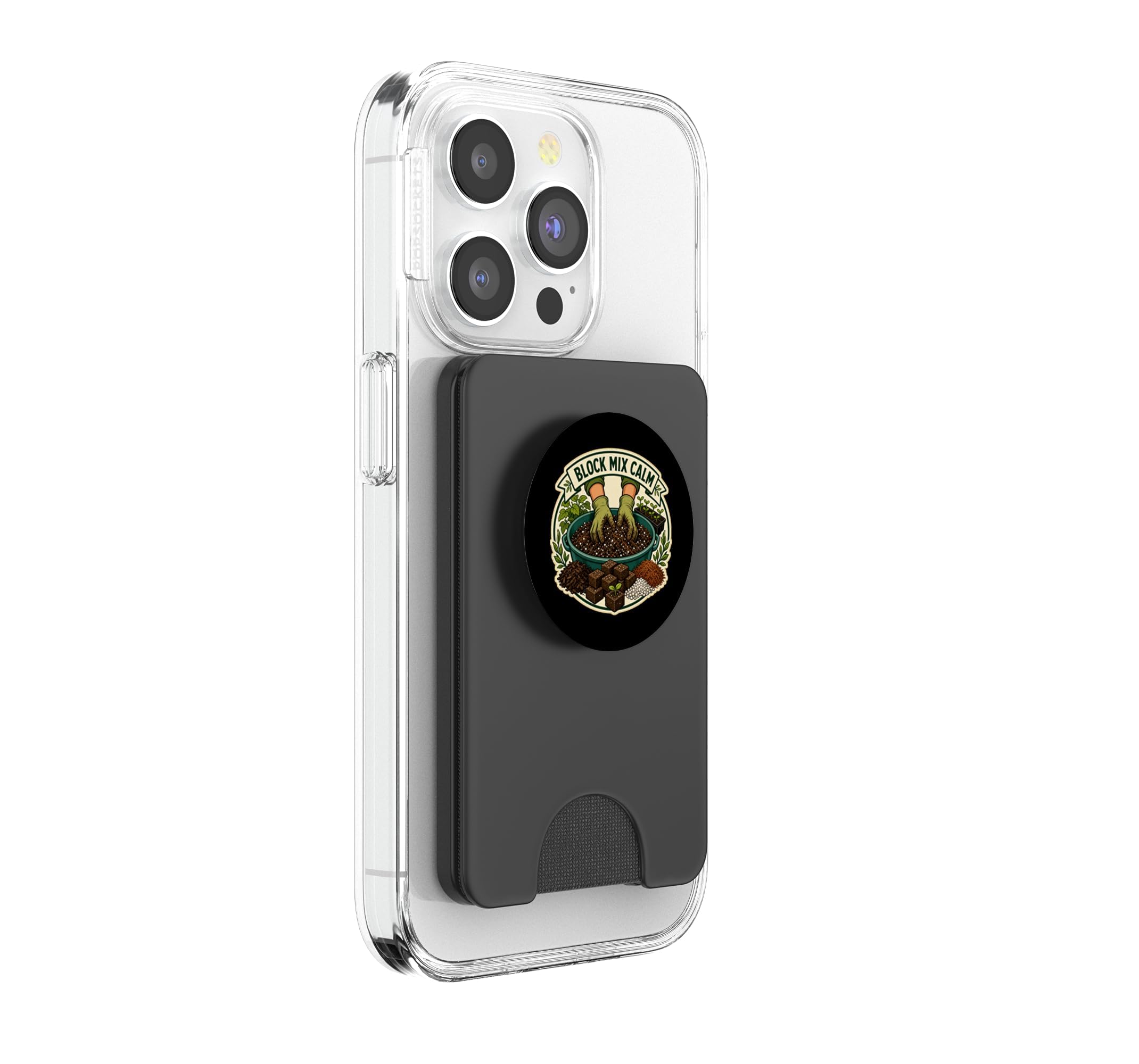 Block Mix Calm Erdblock Aussaat Runde PopSockets PopWallet für MagSafe