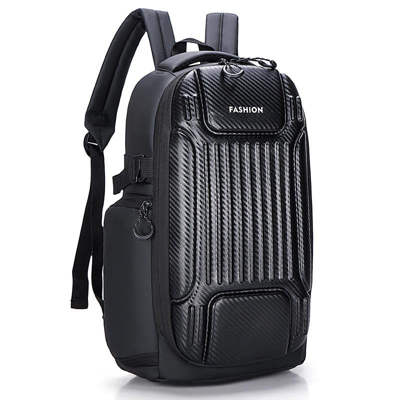 Image of SEMITO Waterproof Hard Shell Backpack for Men & Women | 20-35L Oxford Fabric Travel & College Daypack with Multi-Compartment Storage | Durable Laptop Bag for Work, Outdoor, School & Everyday Use