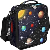 Vista 28 de Lonchera Flamingo para niños, bolsa de almuerzo aislada con piña para niñas y niños, bolsa de preparación de comidas congelable con correa