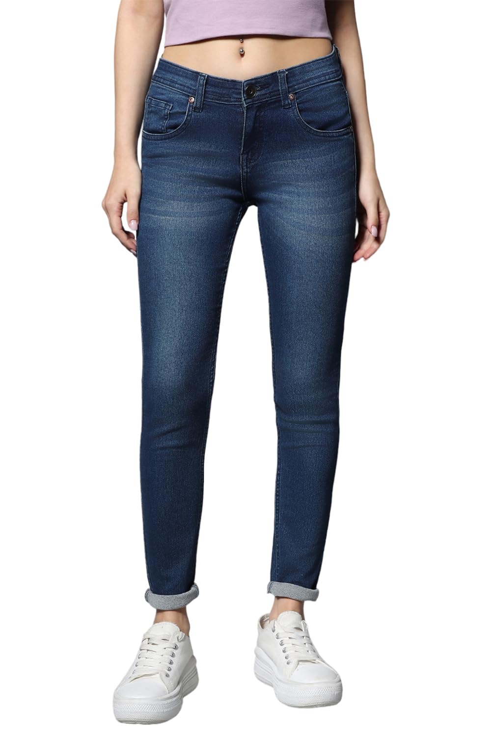 high star Women's Straight Fit Mid Rise Jeans-picture-11