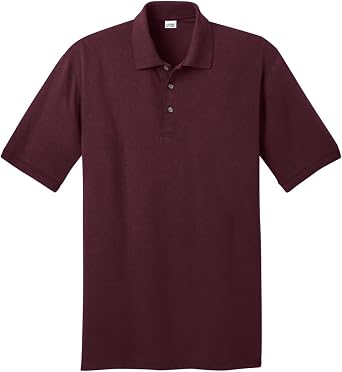 Port & Company Mens Ring Spun Pique Polo