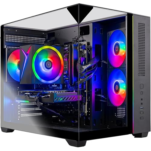 Skytech Gaming Crystal Gaming PC, AMD Ryzen 7 5700 3.7GHz, NVIDIA RTX 5060, 1TB NVMe SSD, 32GB DDR4 RAM 3200, 650W Gold PSU, Wi-Fi, Win 11, Desktop