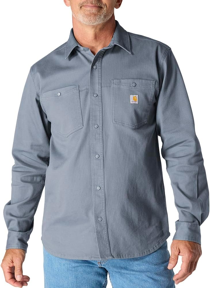 Carhartt Men's Montana Rugged Flex Relaxed Fit Corduroy Long-Sleeve Shirt