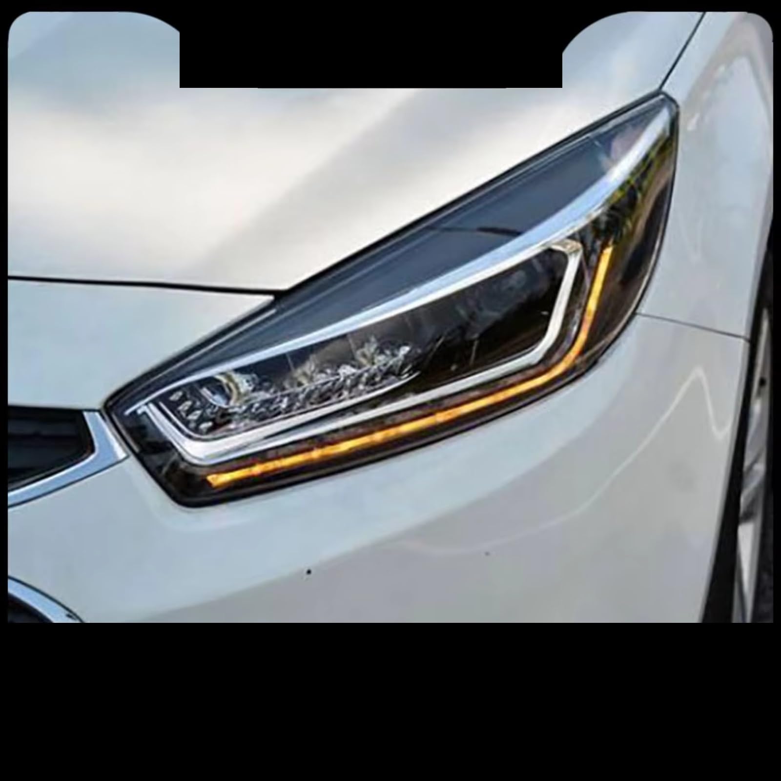 Gruppo Fari Abete Compatibile Con Chevy Per Cruze 2015 2016 2017 Fari DRL Indicatori Di Direzione Abbaglianti Angel Eye Proiettore Lente Gruppo Ottico Anteriore(Xenon)