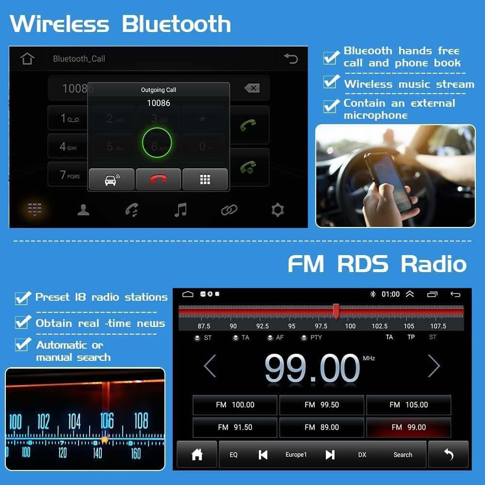 9 inch touchscreen car stereo for honda civic 2013 2017 with wireless apple carplay android auto 2gb32gb android 11 honda civic car radio support gp