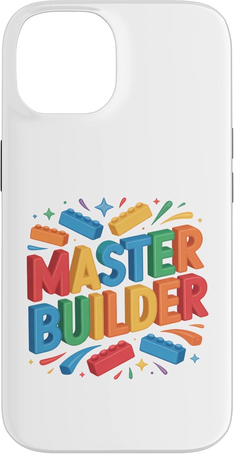 Master Brick Builder Funny Toy Blocks Colorful Art Design Case for iPhone 17 image 4