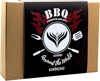 Azafran BIO Gewürze Set „BBQ around the World“ – Geschenkset mit 4 internationalen Grillgewürzen