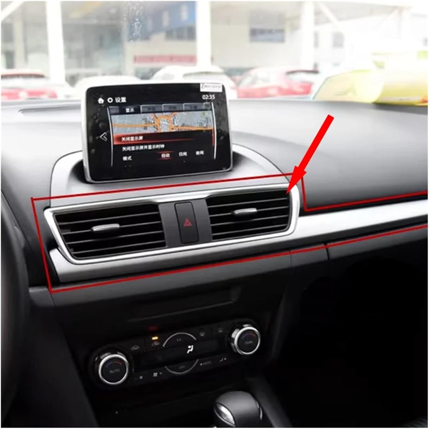 Automotive Air Conditioning Vents 1pc Air Conditioner Vent Fit For Mazda 3 Fit For Axela 2014-2019 A/C Grille Outlet Dashboard Air Conditioner Outlet Vent nice-looking(Left side)