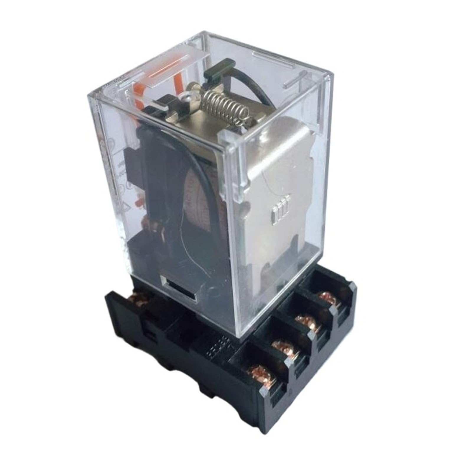 Relè elettromagnetico, 2P, AC 220 V, Con zoccolo, 8 pin