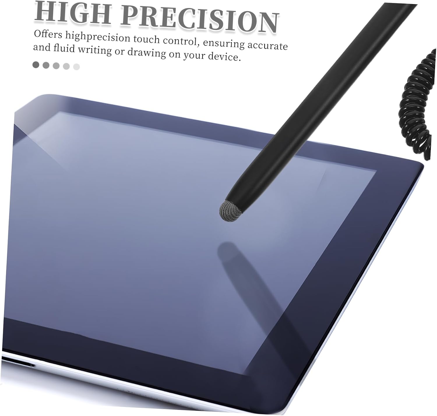 Spring Wire Car Pen Holder Universal Touch Pen Soft Tip Stylus for Phone/Tablet Navigation