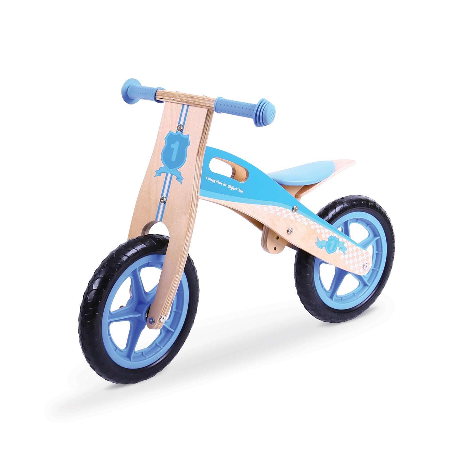 Bigjigs Toys Mein Erstes Laufrad, Blau