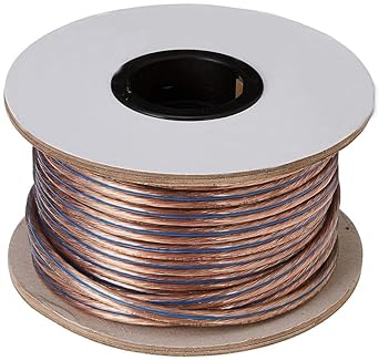 Raptas 40/62 AWG Enhanced Loud Free Bare Copper Speaker Wire Cable (25ft)