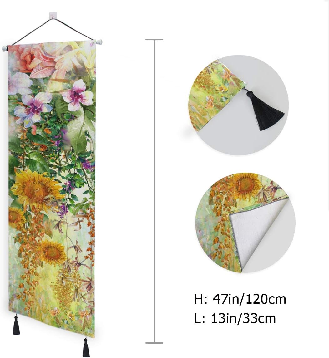 掛け軸 タペストリー おしゃれ 縦型 床の間 模様替え 人気 掛け物 かけじく 縦長