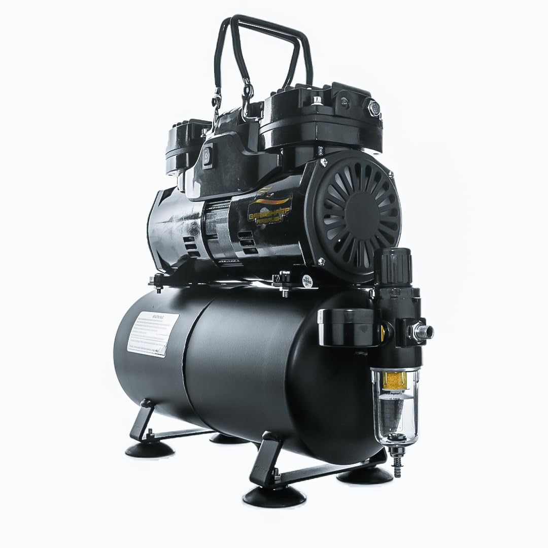 Compressor AC04 2 Electric Cooling Fan 2 Single Pistons 2 Power Settings Airbrushing Scale Models Hobbies Crafts Cake Decorating Cosmetics Auto-Motorcycle Graphics