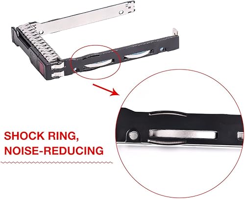 Miniatura 3 de QUEENTI Bandeja portadora de disco duro SATA SFF SAS de 2.5 pulgadas Caddy 651687-001 651699-001 para HP Proliant ML350 DL360p DL380P DL160 Gen8 G8