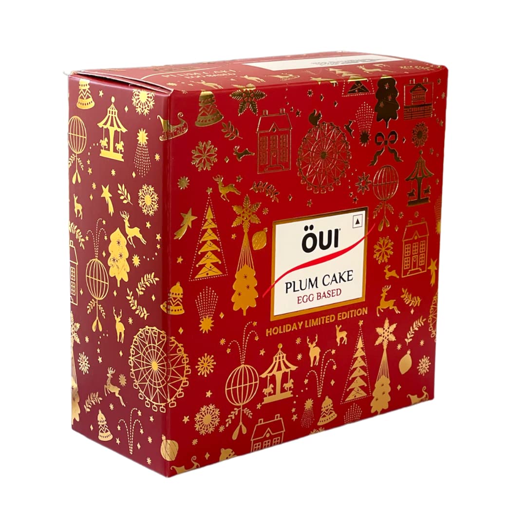 OUI Rich Plum Cake I Gift Pack I Contains Egg I 250g