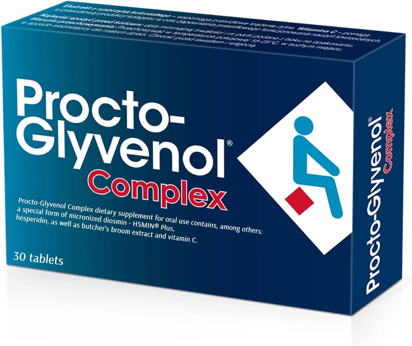 Generic Procto-Glyvenol Complex 300mg 30 Tablets, White