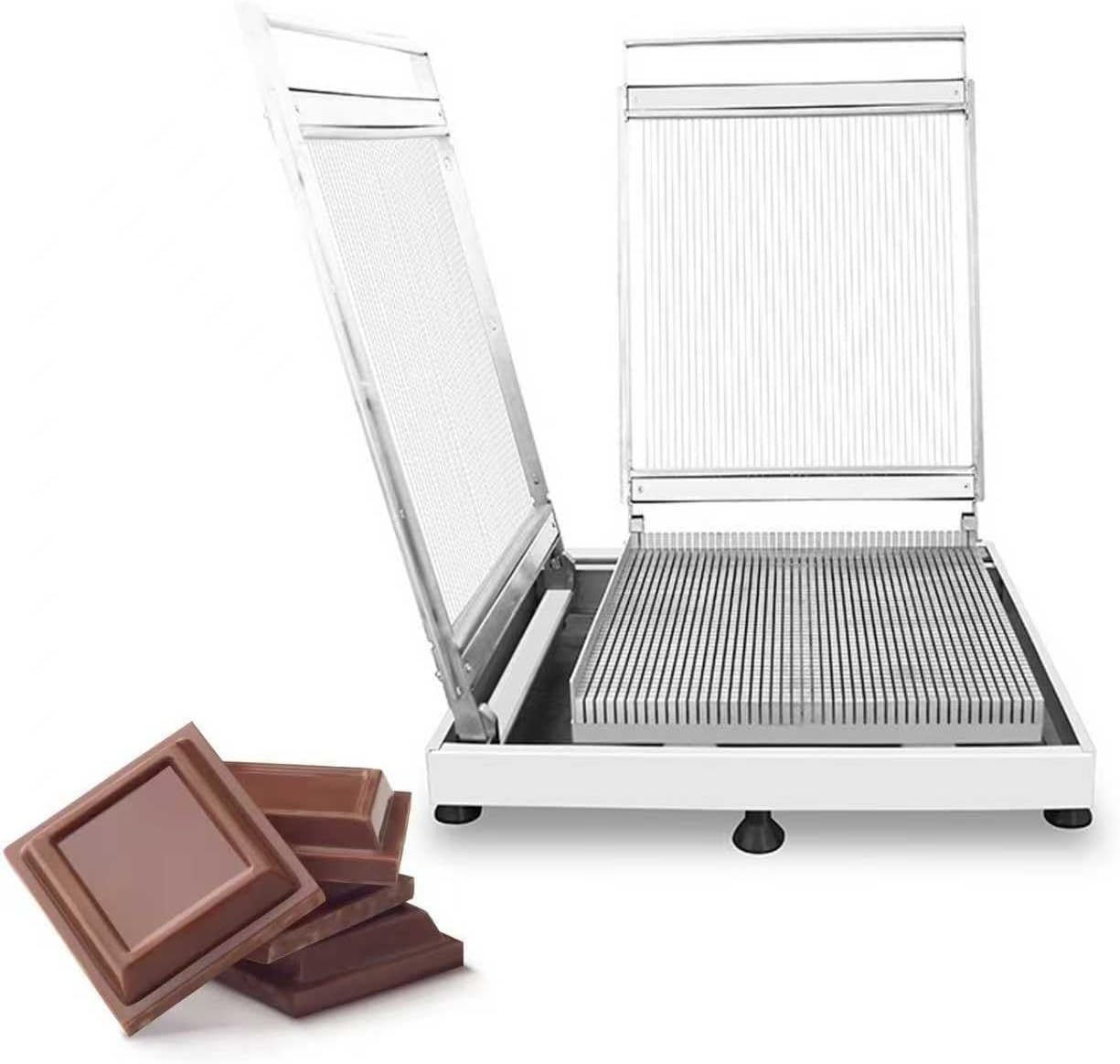 Chocolate Cutting Machine with Adjustable Stainless Steel Wires for Precise Cubes in Cooking and Baking