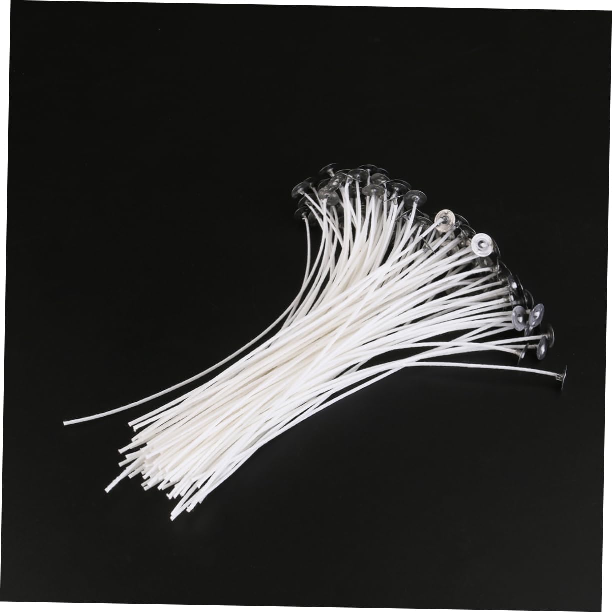 Holibanna 100pcs Candle Wax Wick Candle Wax and Wicks Kit Candle Wick Holders Candles Making Low Smoke Candle Wicks Cotton Candle Wicks Cotton Core White
