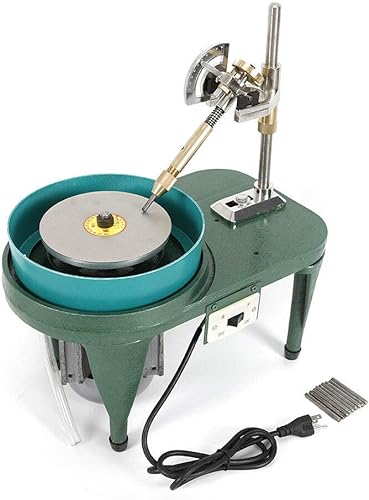 Miniatura 3 de Máquina de facetado de gemas TBVECHI 110V joyería banco de roca pulido máquina de pulir torno de banco Herramientas pulidora